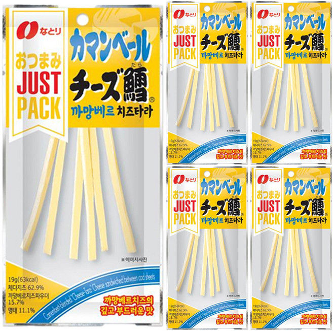 NATORI 까망베르 치즈타라, 5개, 19g