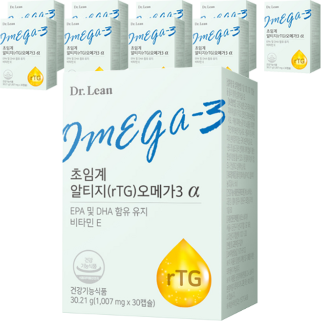 닥터린 정품 초임계 알티지 오메가3 알파, 30정, 10개