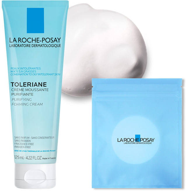 라로슈포제 똘러리앙 퓨리파잉 포밍 크림 125ml + 화장솜 30p 세트, 1세트