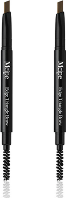 엠시피 타투 엣지 삼각 브로우 펜슬 0.25g, 3호 라이트브라운, 2개
