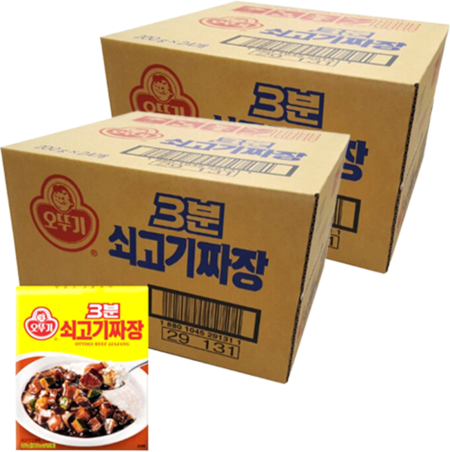 오뚜기3분 쇠고기 짜장, 200g, 48개
