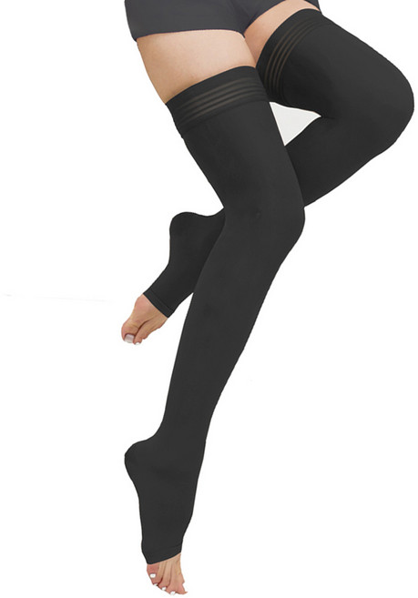 원더워크 의료용 압박용밴드 발트임 블랙, 1개, 허벅지형