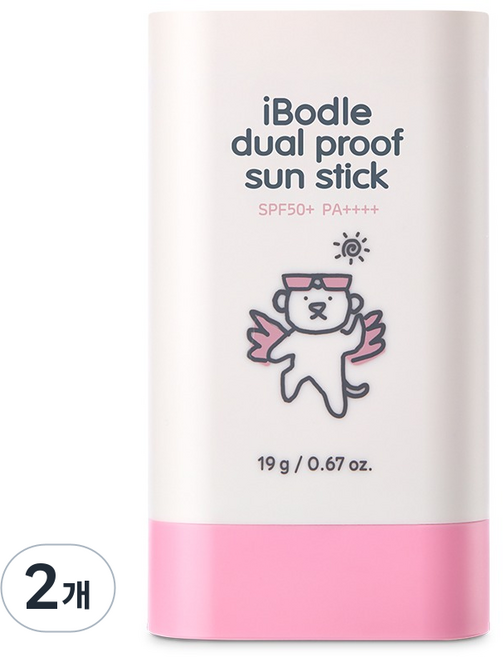 아이보들 듀얼프루프 선스틱 SPF50+ PA++++, 19g, 2개