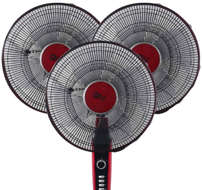 클레어라 스트링 선풍기 안전망 35~40cm, 블랙, 3개