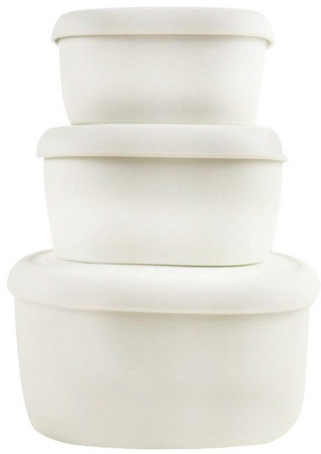 SiliPot 鉑金矽膠全尺寸冰溫嚐鮮盒 180ml + 330ml + 600ml, 1110ml, 燕麥奶, 1組