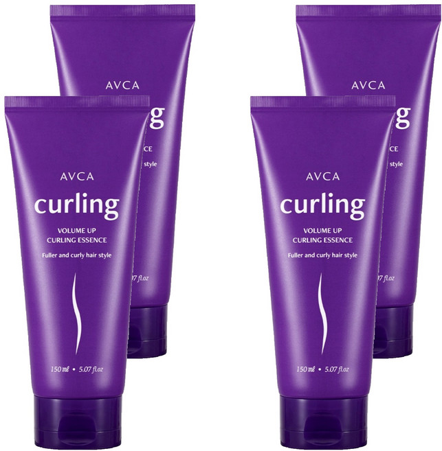 아브카 볼륨 업 컬링 헤어 에센스, 4개, 150ml