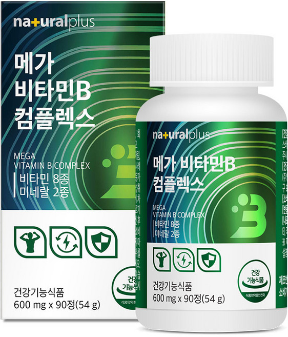 내츄럴플러스 메가 비타민B 컴플렉스 54g, 90정, 1개