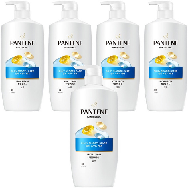 PANTENE 潘婷 絲滑柔順修護洗髮乳, 750ml, 5個