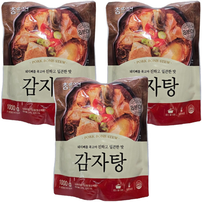 Charmstory 韓式馬鈴薯排骨湯, 1kg, 3包