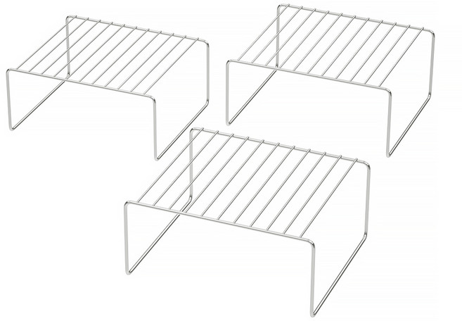 코멧 키친 접시 정리대, 3개, 실버