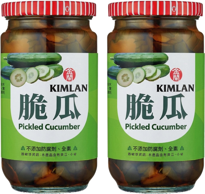 KIMLAN 金蘭 脆瓜, 396g, 2罐