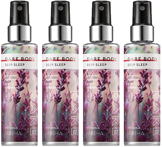 미샤 데어 바디 미스트 푹잠유도제, 105ml, 4개