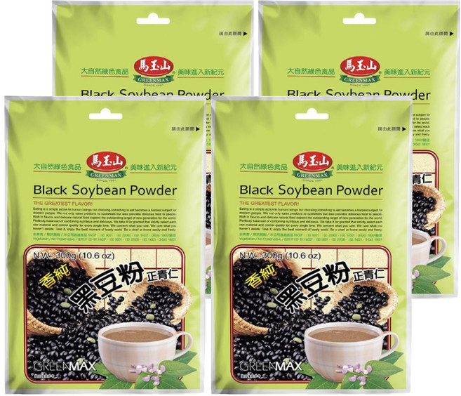 馬玉山 黑豆粉, 300g, 4包