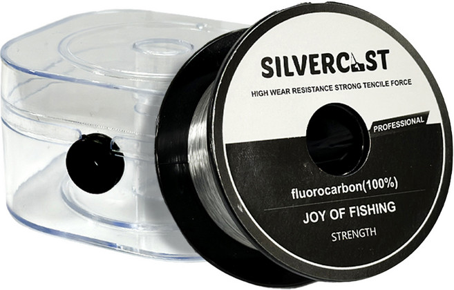 실버캐스트 플로로카본 쇼크리더 목줄 낚시줄 100m, 투명, 1개