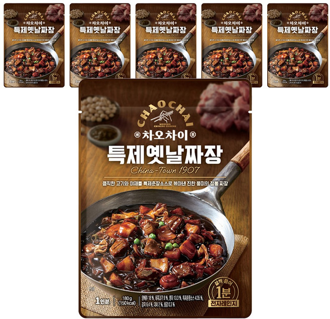 차오차이 특제옛날짜장, 180g, 6개