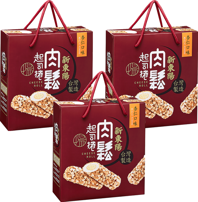 新東陽 肉鬆起司捲禮盒 杏仁口味, 300g, 3盒