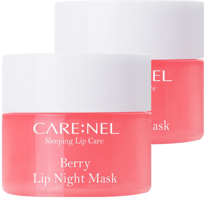 CARE NEL 滋養晚安唇膜 莓果 5g, 2罐, 1組
