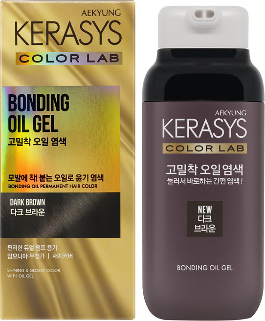 케라시스 고밀착 오일 염모제, 다크브라운, 1개