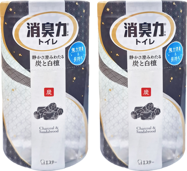 ST 雞仔牌 消臭力 浴廁消臭力 木炭 + 檀香, 400ml, 2罐, 木炭+檀香