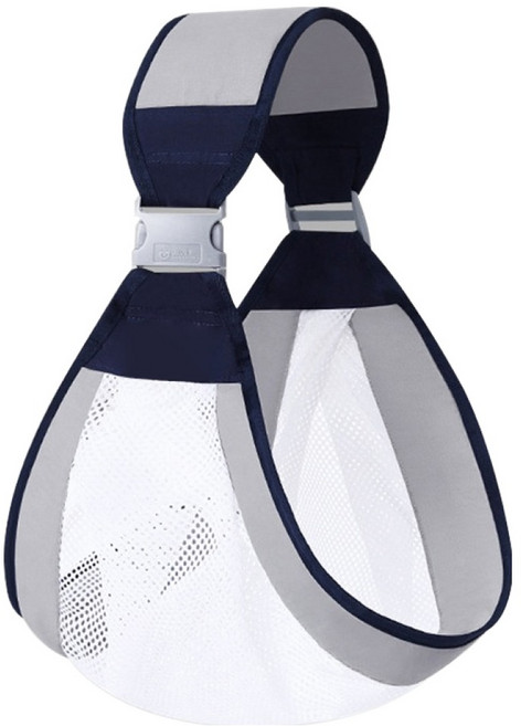 愛源美 新生兒前抱式背帶 網款, 灰色