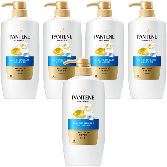 팬틴 히알루론산 실키 스무드 케어 컨디셔너, 750ml, 5개