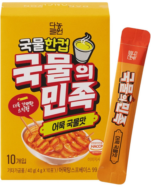 다농원 국물의민족 어묵국물맛 10p, 1개, 40g