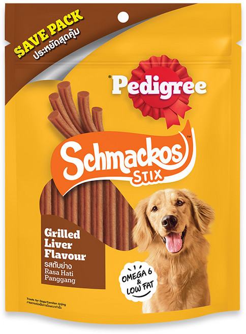 페디그리 강아지 스메코스 스틱스, 구운 간 맛, 300g, 1개