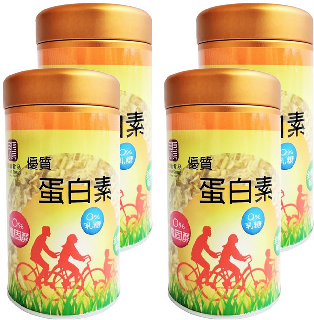 源順食品 優質蛋白素, 250g, 4罐