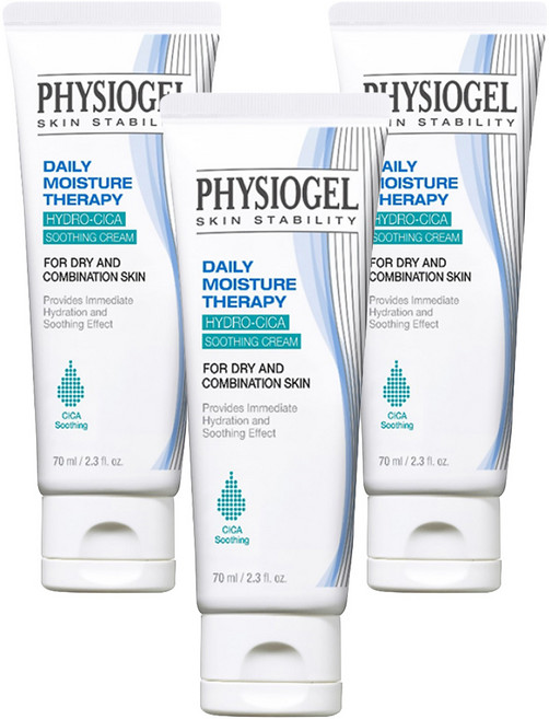 피지오겔 데일리 모이스쳐 테라피 하이드로 시카 수딩 크림, 70ml, 3개