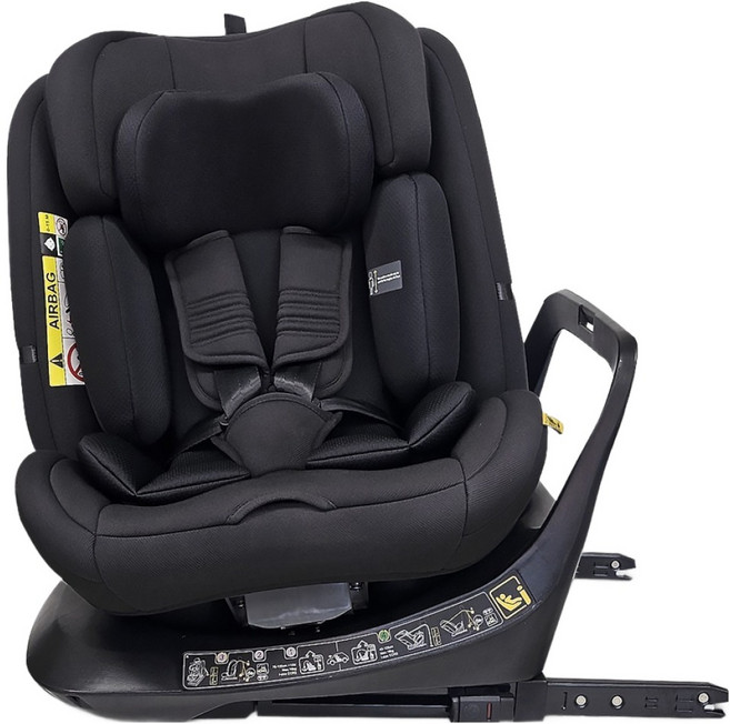 에어보스 스위벨 360도 아이소픽스 카시트 회전형, 블랙