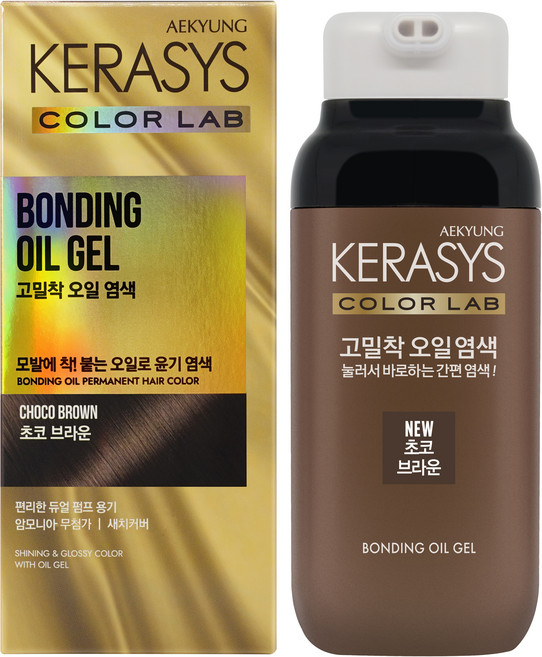 케라시스 컬러랩 고밀착 오일 염색제, 초코브라운, 1개