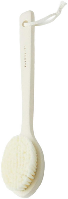 aisen 木柄沐浴澡刷, 白色, 1入, 1支