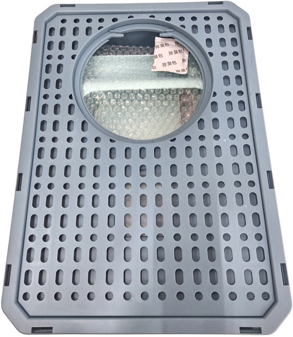 iCat 寵喵樂 抽屜式雙入式全封閉式貓砂盆, 綠色, 1個