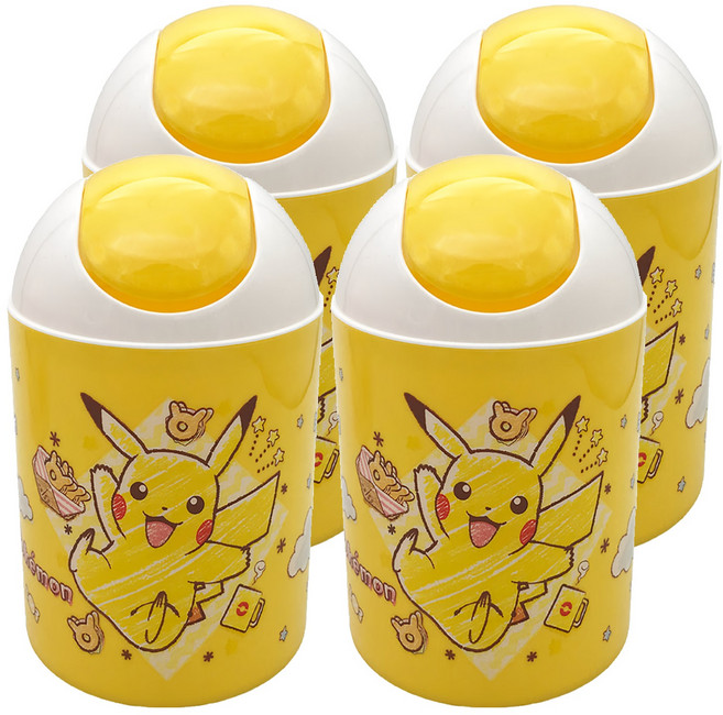 PoKeMoN 寶可夢 置物筒 三, 黃色, 4個
