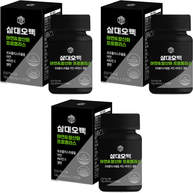 삼대오백 아연 항산화 프로폴리스 올인원, 30정, 3개