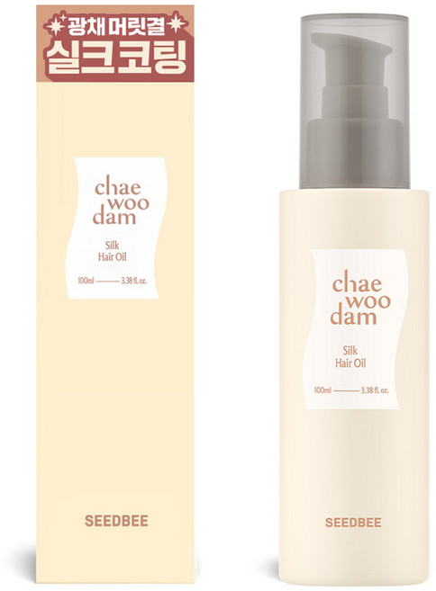 SEEDBEE chae woo dam滑順髮油, 100ml, 1個