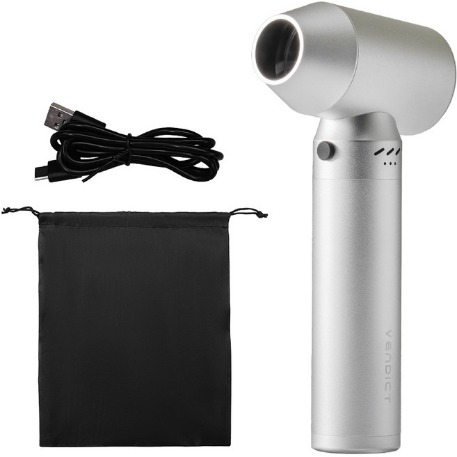 벤딕트 미니 에어건 마하2 무선 차량용 청소기, VDT-AD2S, 실버