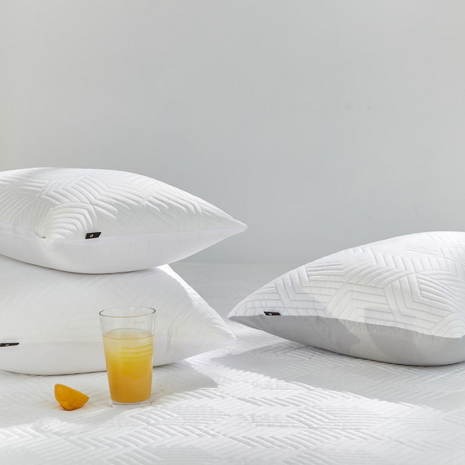 파르페by알레르망 국내 제조 콜드 듀라론 냉감 3중직 베개커버 솜포함, 화이트, 1개