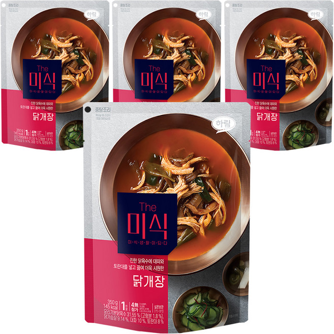 더미식 닭개장, 350g, 4개