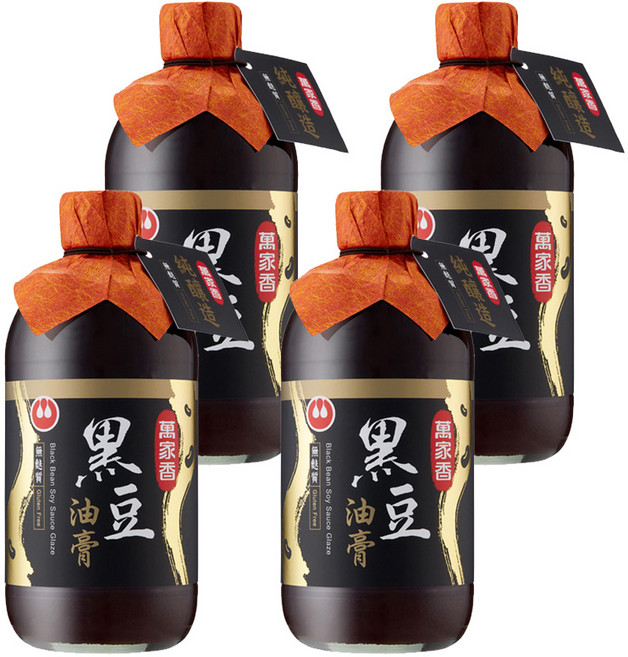 萬家香 黑豆油膏, 510g, 4瓶