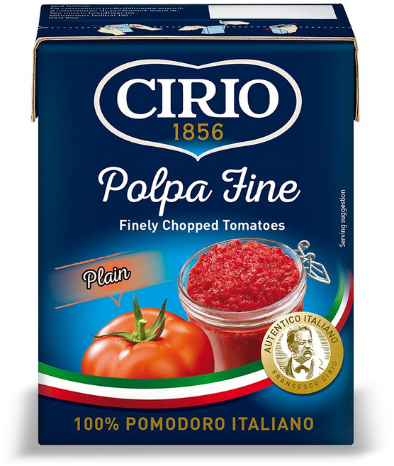 치리오 다진 토마토 플레인, 390g, 1개