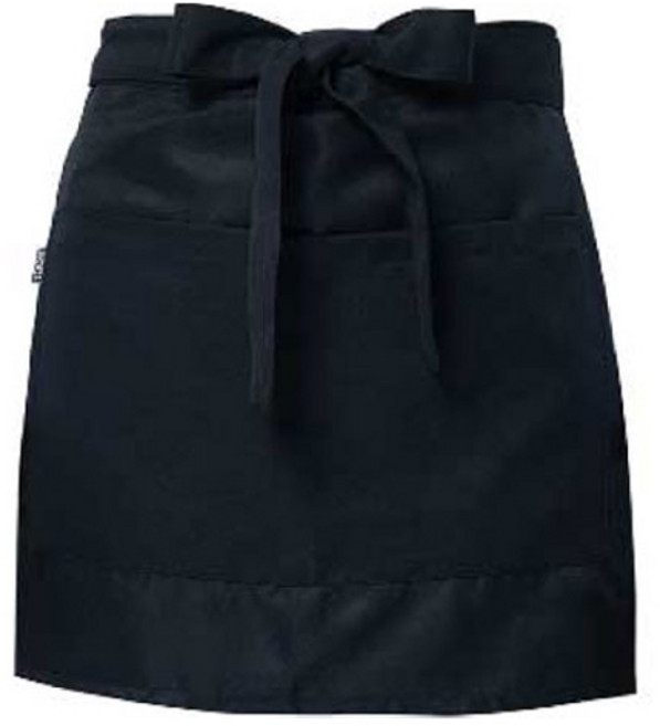 유니스토어 허리형 미니 단색 앞치마, 블랙(A-214), 1개