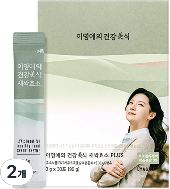 이영애의건강미식 새싹효소 플러스, 90g, 2개 - 쿠팡