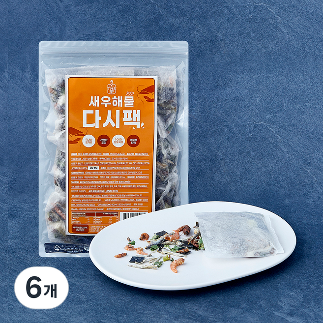 the푸짐한 새우 해물 다시팩, 15g, 6개, 6개입