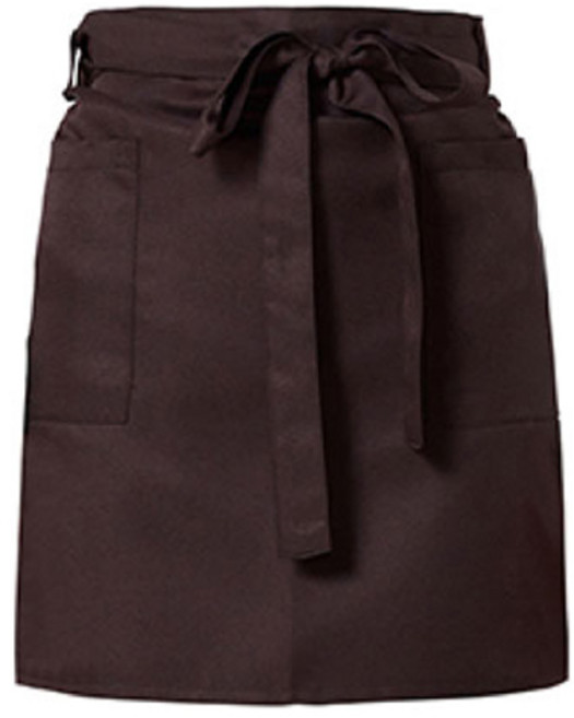 유니스토어 허리형 숏 엉덩이 덮개 앞치마, 브라운(A-202), 1개