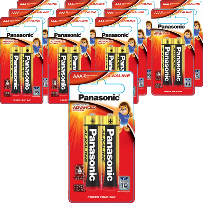 파나소닉 알카라인 AAA 건전지, 2개입, 12개