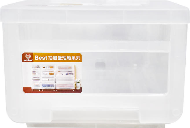 KEYWAY 聯府 Best300抽屜整理箱 13L, 透白色, 1個