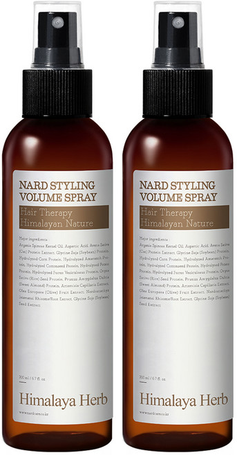나드 스타일링 볼륨 헤어스프레이, 200ml, 2개
