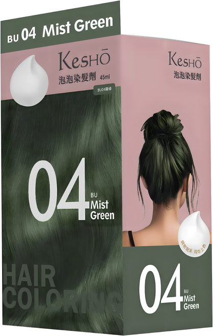 KeSHO 泡泡染髮劑, 1個, 霧綠
