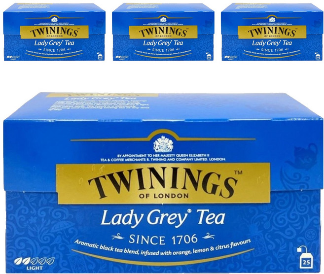 TWININGS 唐寧茶 仕女伯爵茶, 2g, 25包, 4盒